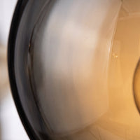 Suspension Luminaire Boule en Verre Fumé — Salon & Chambre