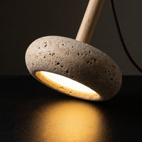Suspension LED en Pierre Naturelle — Luminaire Design Salon & Salle à Manger