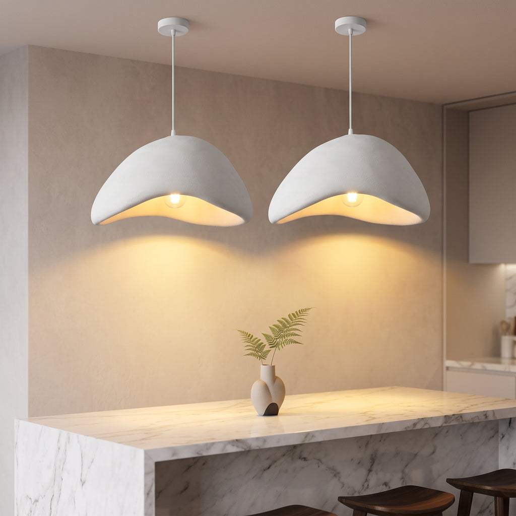 Suspension Dôme Design Blanc — Luminaire Salon & Salle à Manger